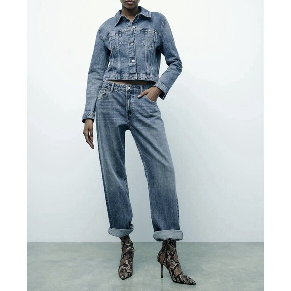 ZARA Women Boots Animal Snake Skin Heeled Pointed Toe Brown US 7.5 EUR 38 - Picture 3 of 13